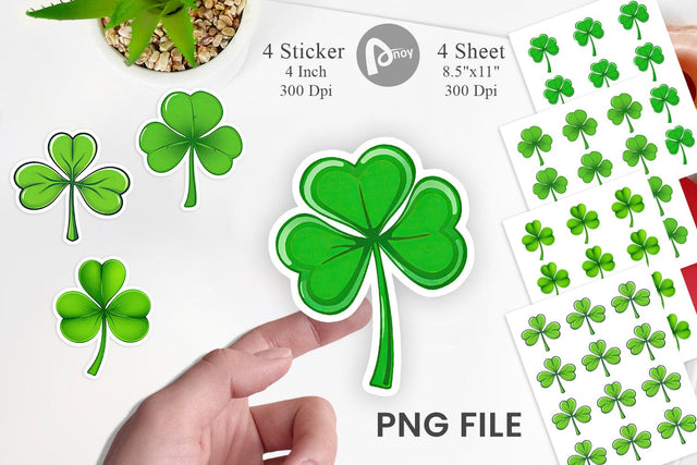 Shamrock Sticker Sublimation artnoy 