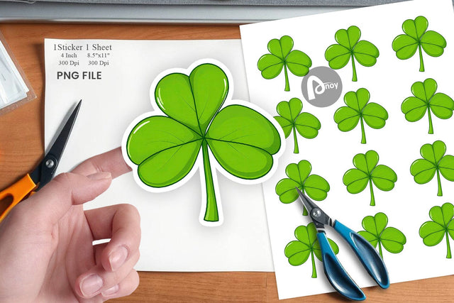 Shamrock Sticker Sublimation artnoy 