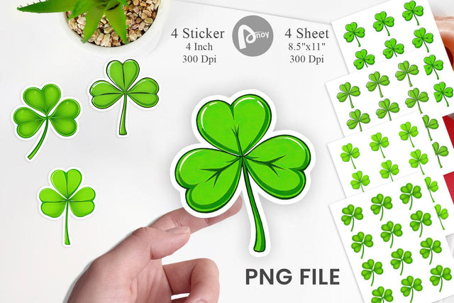 Shamrock Sticker Sublimation artnoy 