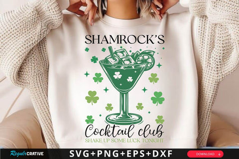 Shamrock’s Cocktail Club SVG Design SVG Regulrcrative 