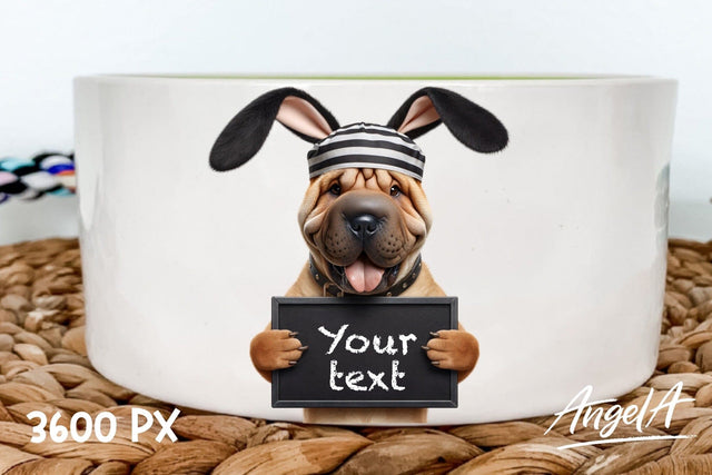 Shar pei / Easter dog / bad bunny / funny dog clipart Sublimation Angelina Semenova 