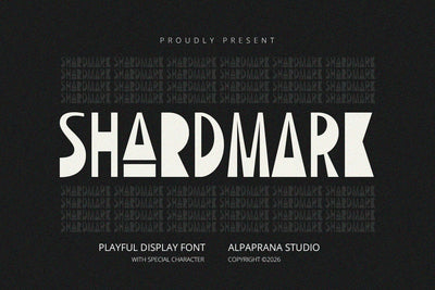 Shardmark - Display Font Font Alpaprana Studio 