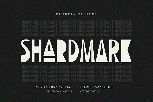 Shardmark - Display Font Font Alpaprana Studio 
