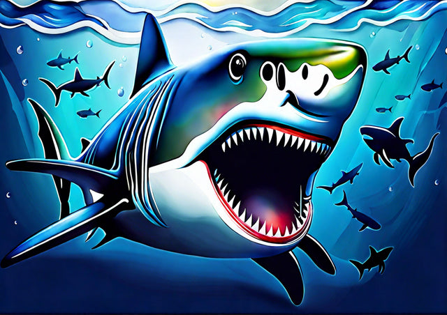 Shark Cutting Board Sublimation Regulrcrative 