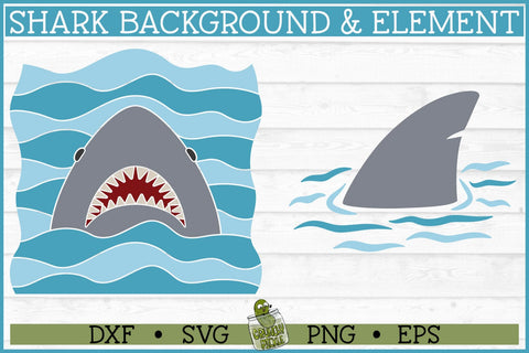 Shark Jaws and Fin SVG File SVG Crunchy Pickle 