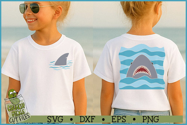 Shark Jaws and Fin SVG File SVG Crunchy Pickle 