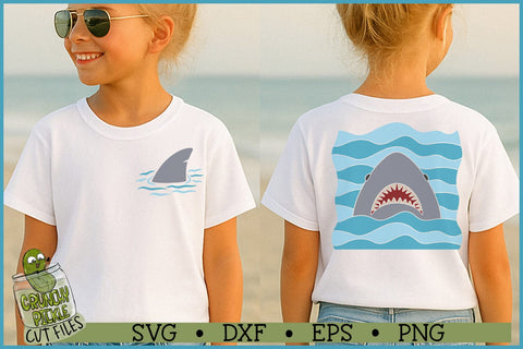 Shark Jaws and Fin SVG File SVG Crunchy Pickle 
