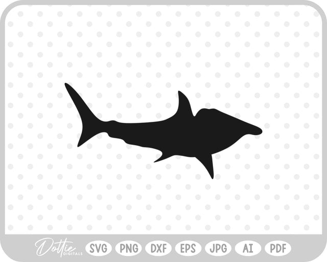 Shark Silhouette SVG DottieDigitals 