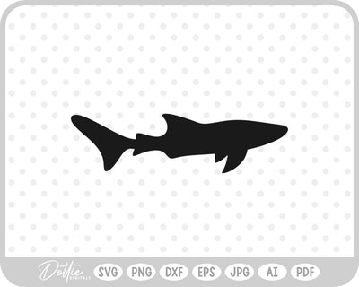 Shark Silhouette SVG DottieDigitals 