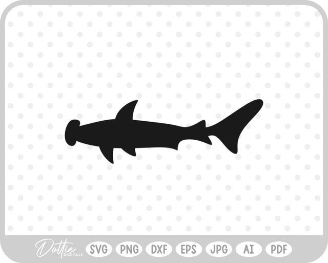 Shark Silhouette SVG DottieDigitals 