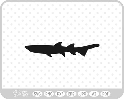 Shark Silhouette SVG DottieDigitals 