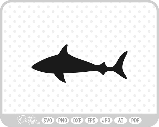 Shark Silhouette SVG DottieDigitals 