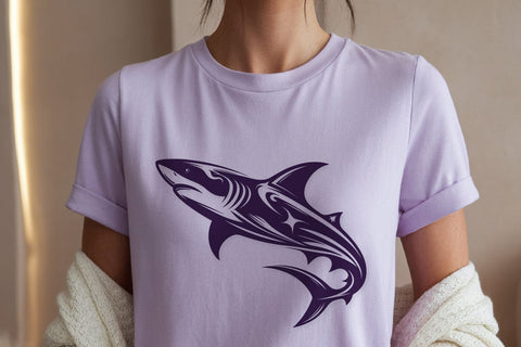 Shark SVG Bundle | Tribal Shark Silhouettes for Cricut & Silhouette SVG Tafti Art 