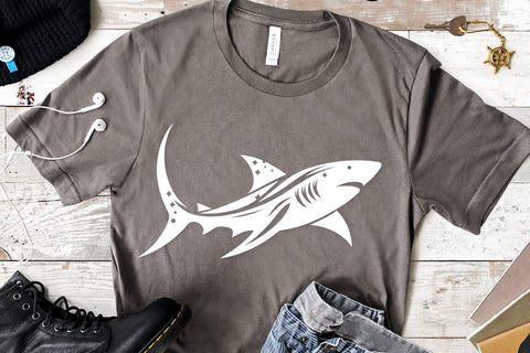 Shark SVG Bundle | Tribal Shark Silhouettes for Cricut & Silhouette SVG Tafti Art 