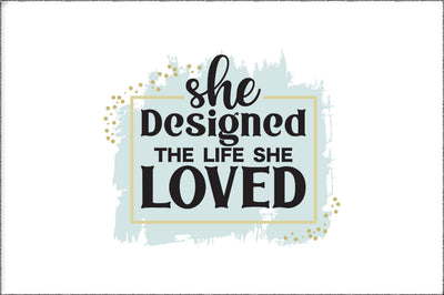 She designed a life she loved messy bun png sublimation design download, messy bun woman png, business woman png, sublimate download Sublimation Jagonath Roy 