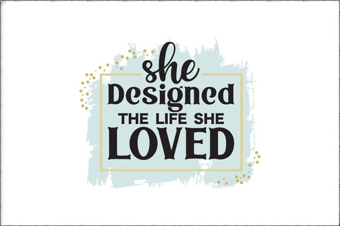 She designed a life she loved messy bun png sublimation design download, messy bun woman png, business woman png, sublimate download Sublimation Jagonath Roy 