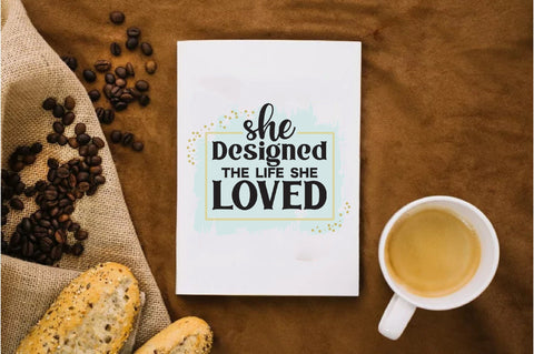 She designed a life she loved messy bun png sublimation design download, messy bun woman png, business woman png, sublimate download Sublimation Jagonath Roy 