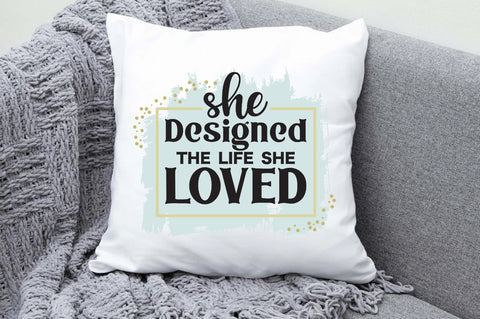 She designed a life she loved messy bun png sublimation design download, messy bun woman png, business woman png, sublimate download Sublimation Jagonath Roy 