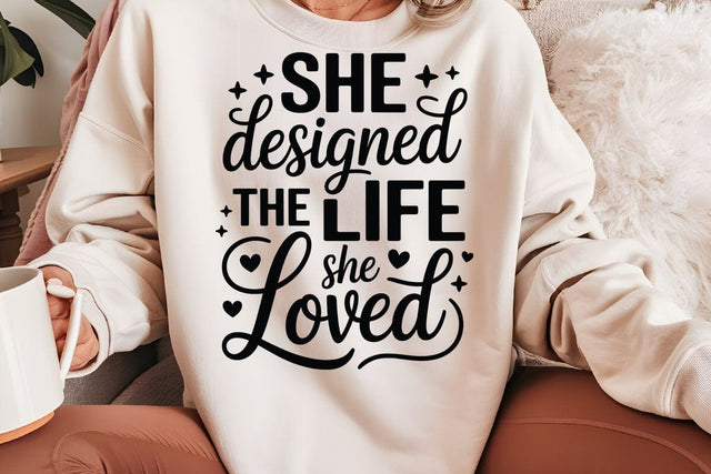She Designed The Life She Loved SVG Angelina750 