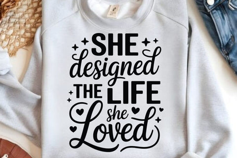 She Designed The Life She Loved SVG Angelina750 