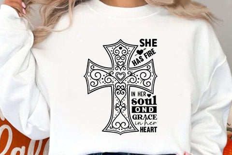 she has fire in her soul ond grace SVG Angelina750 
