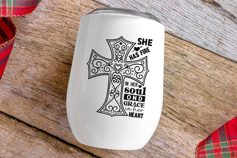 she has fire in her soul ond grace SVG Angelina750 