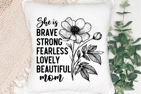 She Is Brave Strong Fearless SVG Design SVG Regulrcrative 
