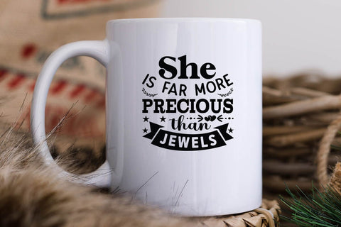 She is far more precious than jewels SVG Angelina750 