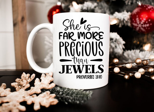 She is far more precious than jewels SVG SVG CraftingStudio 