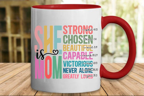 She is Mom PNG, Retro Mother PNG, Blessed Mom Png, Mom Shirt, Mom Life Png, Mother's Day Png, Mom Png, Gift for Mom, Retro Mama Quotes SVG BB Type Studios 