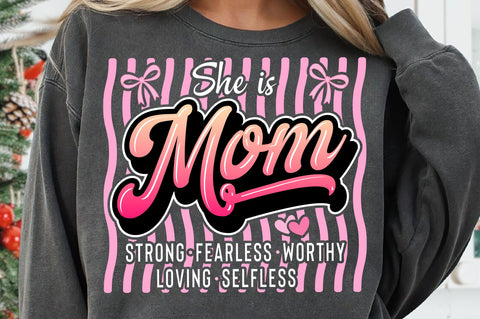 She is Mom SVG, Mother's Day SVG, Mom PNG SVG SVG Studio 