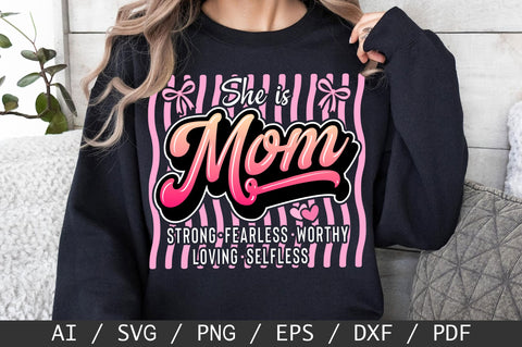 She is Mom SVG, Mother's Day SVG, Mom PNG SVG SVG Studio 