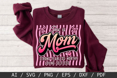 She is Mom SVG, Mother's Day SVG, Mom PNG SVG SVG Studio 