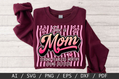 She is Mom SVG, Mother's Day SVG, Mom PNG SVG SVG Studio 