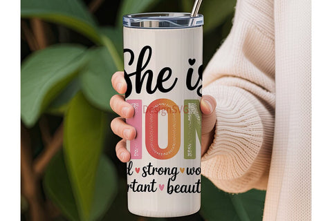 She is Mom Tumbler Wrap PNG Sublimation DesignSVG 