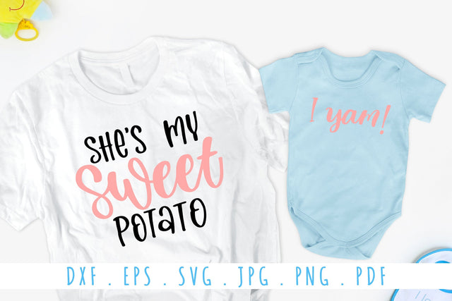 She Is My Sweet Potato SVG | Matching T-Shirt Design for Mama and Me SVG dapiyupi store 