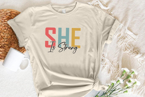 She Is Strang SVG Angelina750 