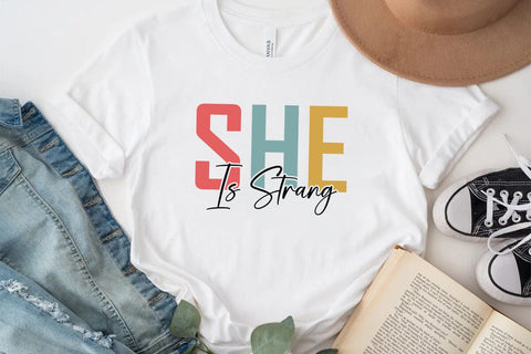 She Is Strang SVG Angelina750 