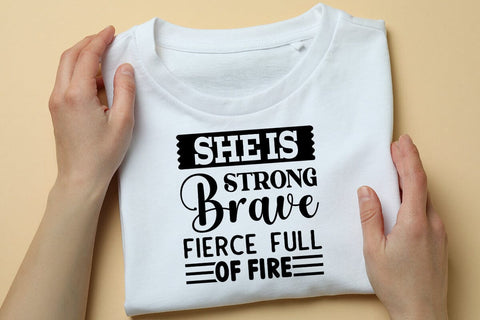 She Is Strong Brave Fierce Full Of Fire SVG Angelina750 