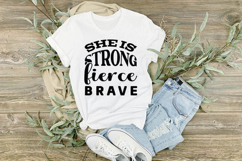 She is Strong Fierce Brave SVG Angelina750 