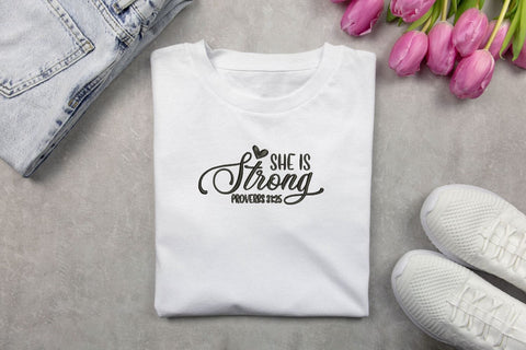 She Is Strong for Machine Embroidery Embroidery/Applique DESIGNS SvgOcean 