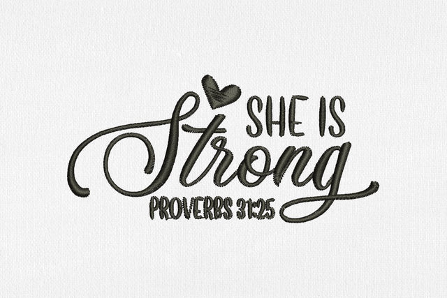 She Is Strong for Machine Embroidery Embroidery/Applique DESIGNS SvgOcean 