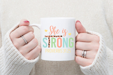 She is Strong - Nurse Sublimation Design Sublimation CraftLabSVG 