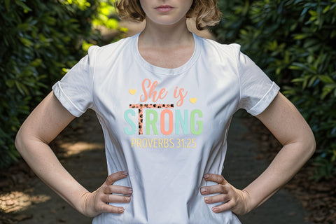 She is Strong - Nurse Sublimation Design Sublimation CraftLabSVG 