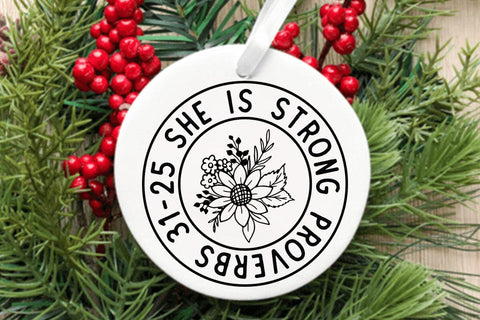 She is strong proverbs 31 25 SVG Angelina750 