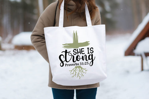 She Is Strong Proverbs 3125 Svg Design SVG Designangry 