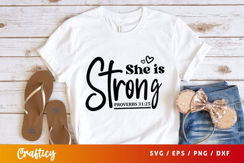 She is strong proverbs 3125 Svg Design SVG Designangry 