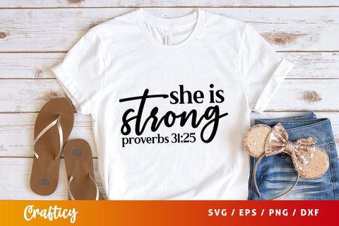 she is strong proverbs 3125 Svg Design SVG Designangry 