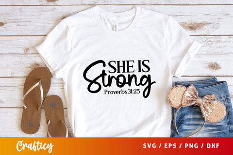 she is strong proverbs 3125 Svg Design SVG Designangry 