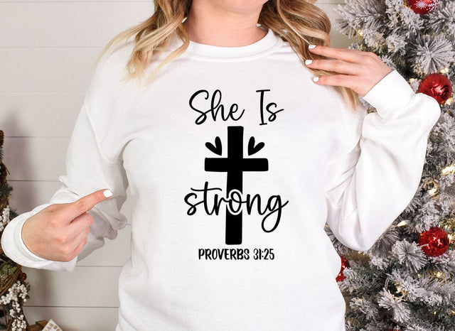 she is strong proverbs SVG SVG CraftingStudio 